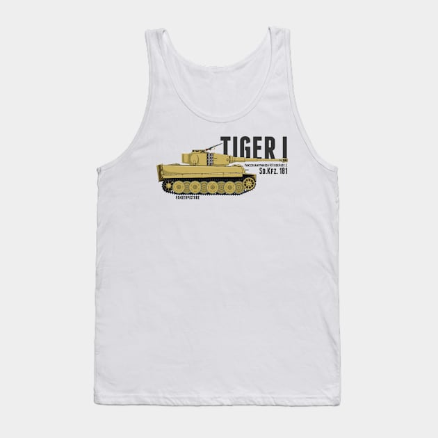 Tiger I Late Tank Top by Panzerpicture